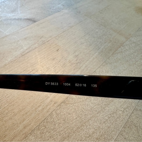 DKNY Matte Black Tortoiseshell Rectangular Eyeglasses frames only DY 5633 Unisex - Picture 8 of 12